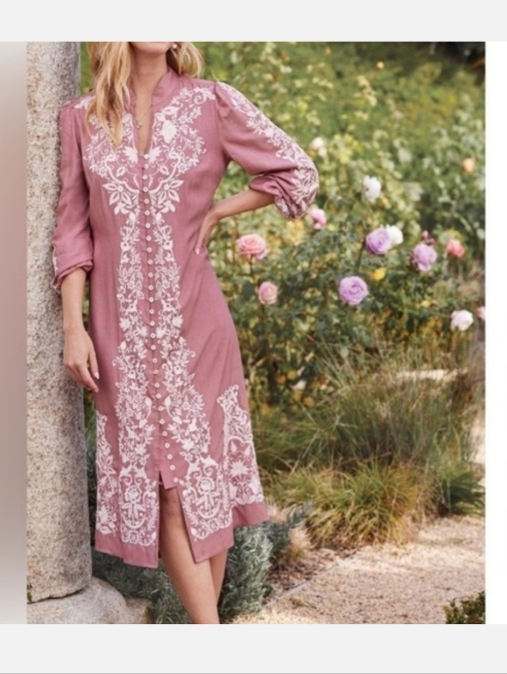 Soft Surroundings Embroider Dress